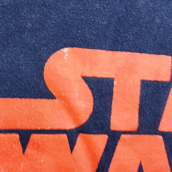Star Wars Hoodie Medium Navy Fifth Sun Front & Arm Graphics Pullover - Picture 8 of 12